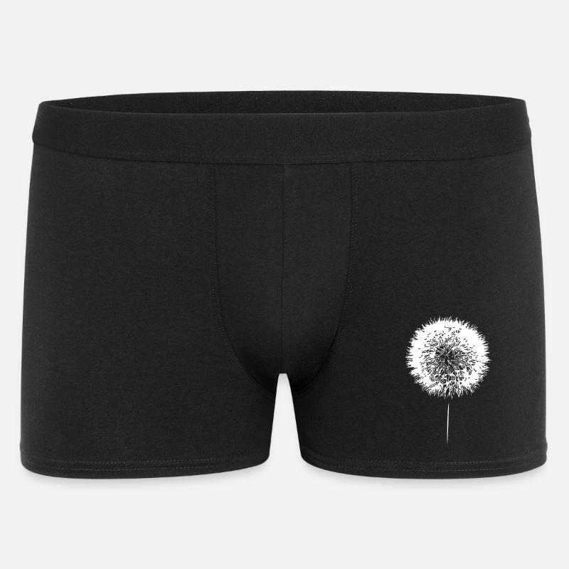 Löwenzahn Pusteblume Dandelion Samen - Männer Boxer Shorts - Schwarz