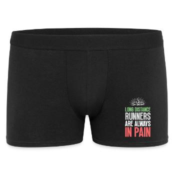 Long Distance Runners Are Always In Pain - Men's Boxer Shorts - black - Front