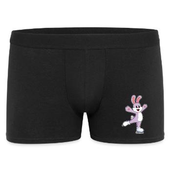 Lapin patins à glace - Boxer Homme - noir - Devant