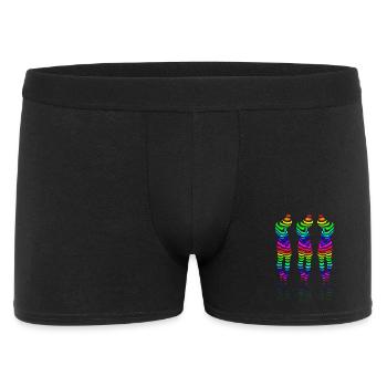 CSD 3girl friends lbgtq+ gay rainbow party lesbian - Men's Boxer Shorts - black - Front