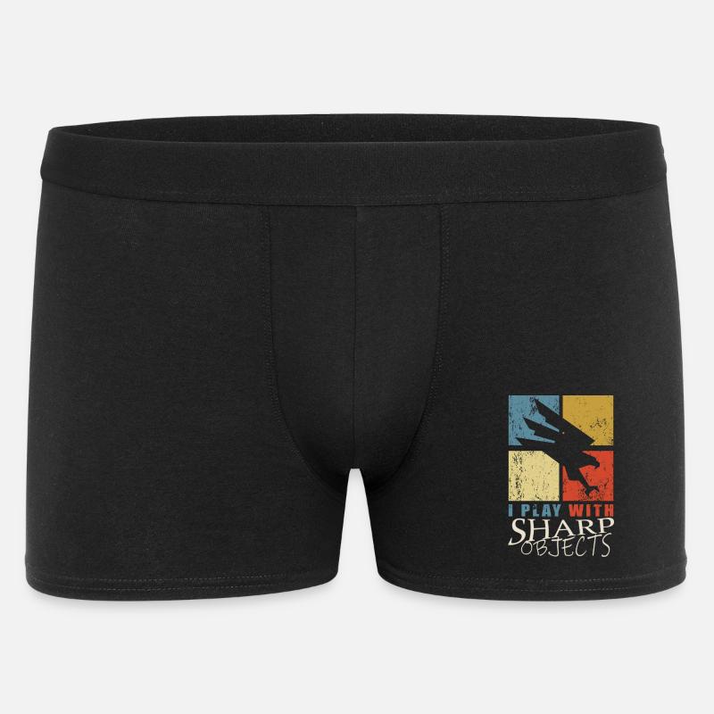 Falknerei - Männer Boxer Shorts - Schwarz
