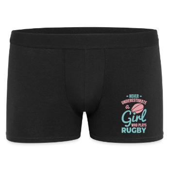 Rugby Player Girls - Men's Boxer Shorts - black - Front