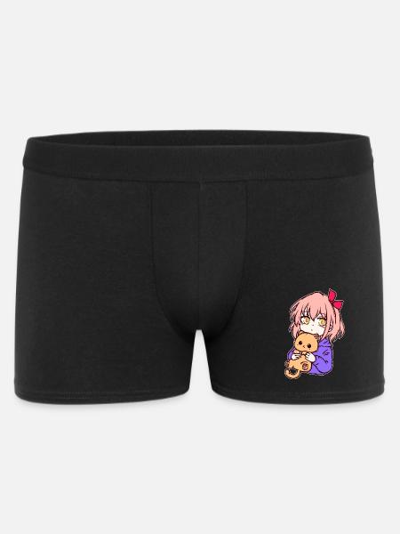 Anime Mädchen Manga Zeichentrick Comic Mangastyle - Männer Boxer Shorts - Schwarz