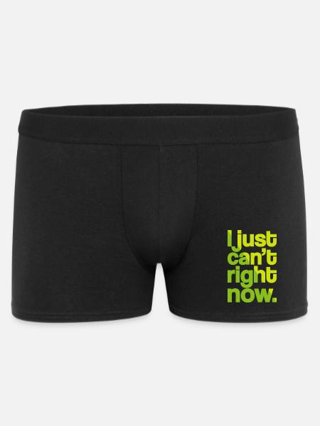 Just Can't (dark) - Men's Boxer Shorts - black