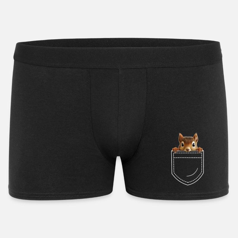 Eichhörnchen - Männer Boxer Shorts - Schwarz