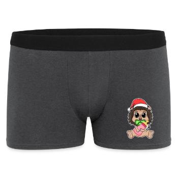 Noël Bébé Lion - Boxer Homme - charbon - Devant