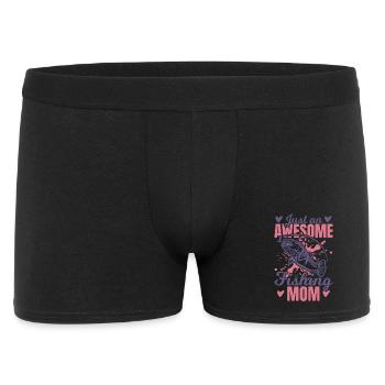 Angel Mama - Männer Boxer Shorts - Schwarz - Vorne