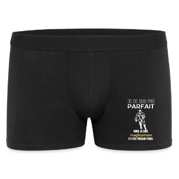 Rugby player I'm not perfect - Men's Boxer Shorts - black - Front