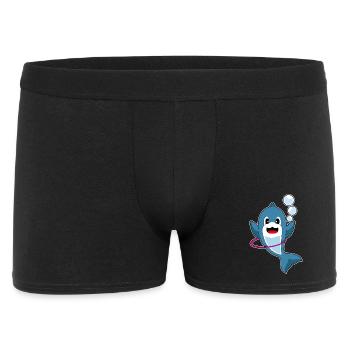 Dolphin Fitness Hoop Workout Gymnastics - Men's Boxer Shorts - black - Front