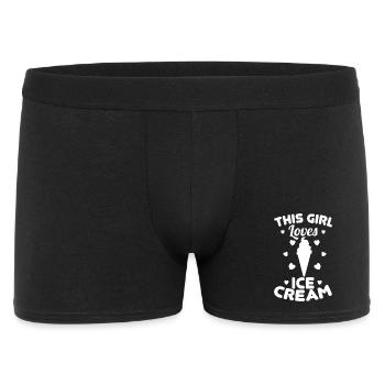 Fille de crème glacée - Boxer Homme - noir - Devant