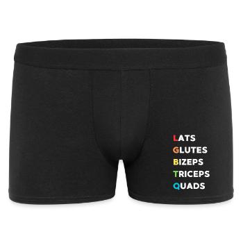 Mélange des groupes musculaires : dorsaux, fessiers, quadriceps. - Boxer Homme - noir - Devant