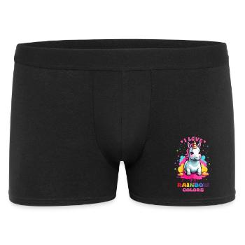 Licorne mignonne - Boxer Homme - noir - Devant