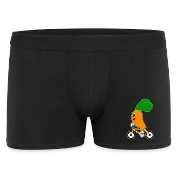 Karotte Fahrrad - Männer Boxer Shorts - Schwarz - Vorne