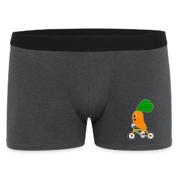 Carrot Bicycle - Men's Boxer Shorts - charcoal grey - Front