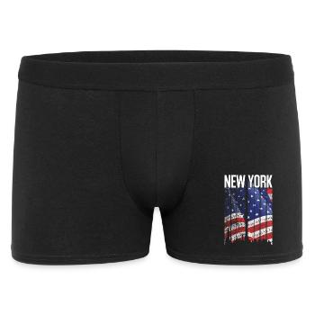 New York Flag Mosaic - Men's Boxer Shorts - black - Front