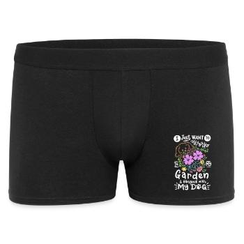 Garten Gärtner - Männer Boxer Shorts - Schwarz - Vorne