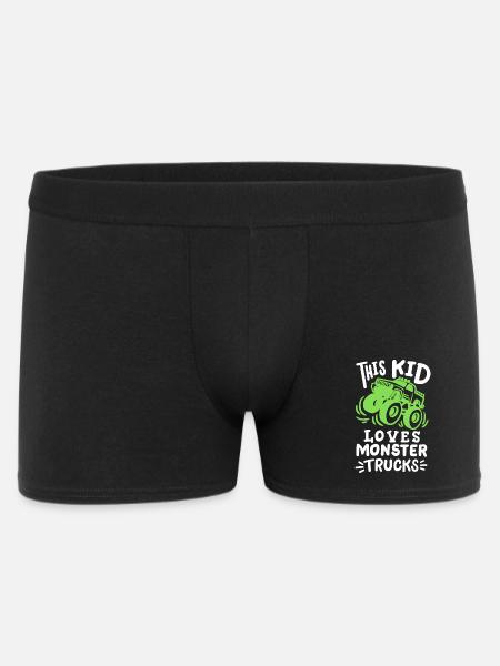 Monstertrucks für Kinder - Männer Boxer Shorts - Schwarz