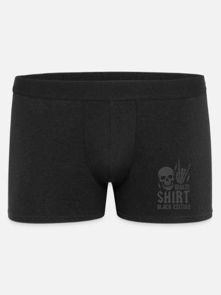 White Shirt Black Edition - Men's Boxer Shorts - black