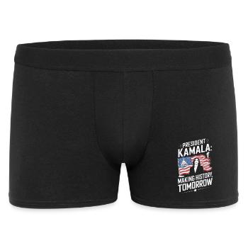 LE PRÉSIDENT KAMALA ENTRE DANS L’HISTOIRE DEMAIN - Boxer Homme - noir - Devant