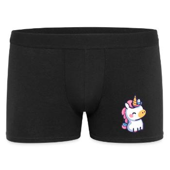 Conception de licorne mignonne - Art de dessin animé fantaisiste - Boxer Homme - noir - Devant
