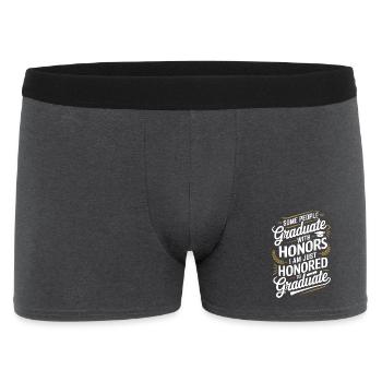 Honored to Graduate - Funny Graduation Gift - Boxer Homme - charbon - Devant