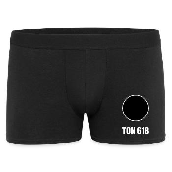 trou noir, astronomie, argile 618, faim, nourriture - Boxer Homme - noir - Devant