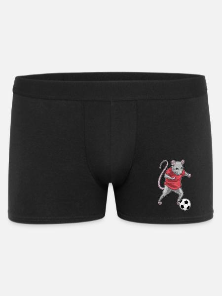 Rat Soccer Player Soccer - Men's Boxer Shorts - black