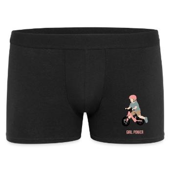 Petite cycliste en herbe - Boxer Homme - noir - Devant