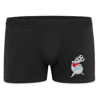 Dolphin Christmas Football - Men's Boxer Shorts - black - Front
