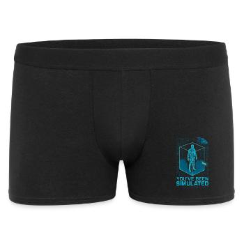 Simulated by the Basilisk - Männer Boxer Shorts - Schwarz - Vorne