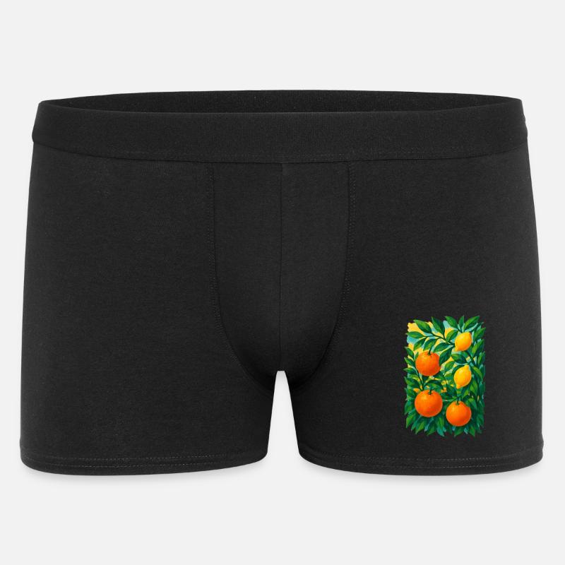 Der Traum von Zitrushainen - Männer Boxer Shorts - Schwarz