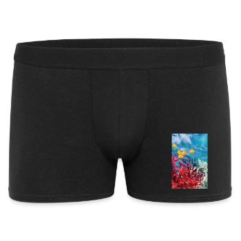 Vibrant Coral Reef Underwater World - Men's Boxer Shorts - black - Front