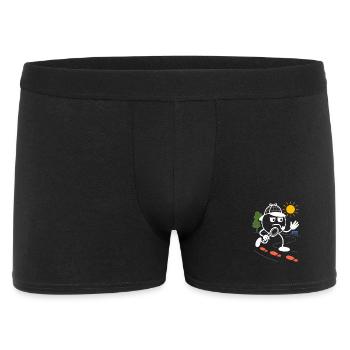 Ribbo en détective à la recherche d’indices - Boxer Homme - noir - Devant