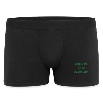 Trust me, I'm an algorithm – Nerd & Programmer - Men's Boxer Shorts - black - Front