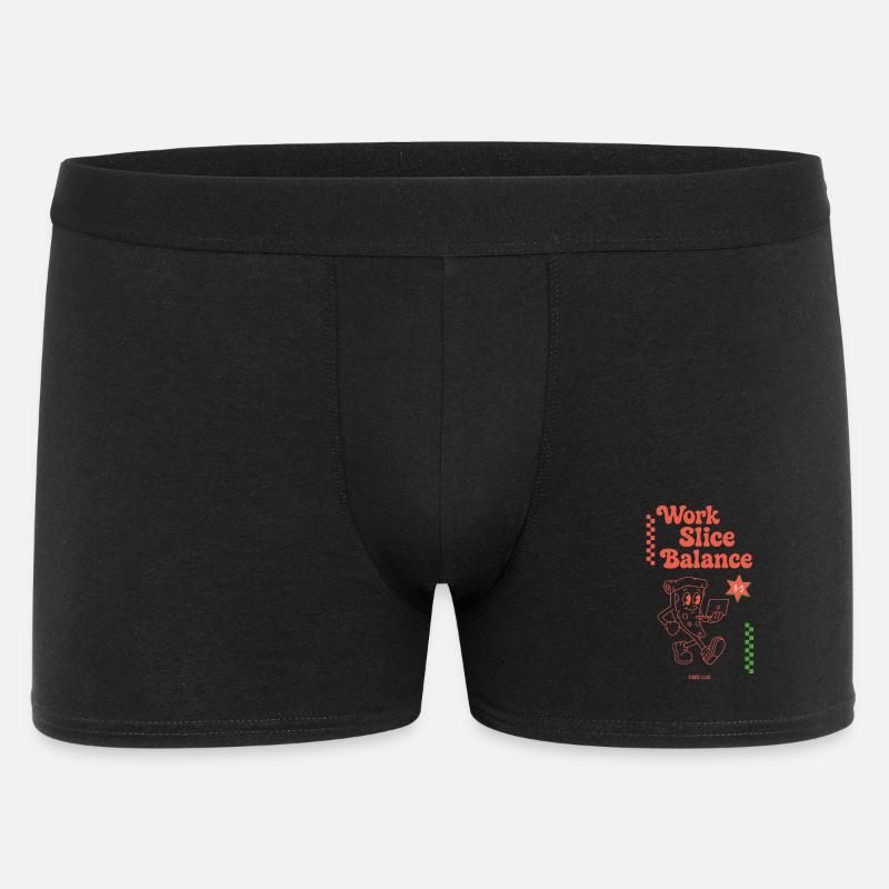 Work Slice Balance by studio scusi - Männer Boxer Shorts - Schwarz