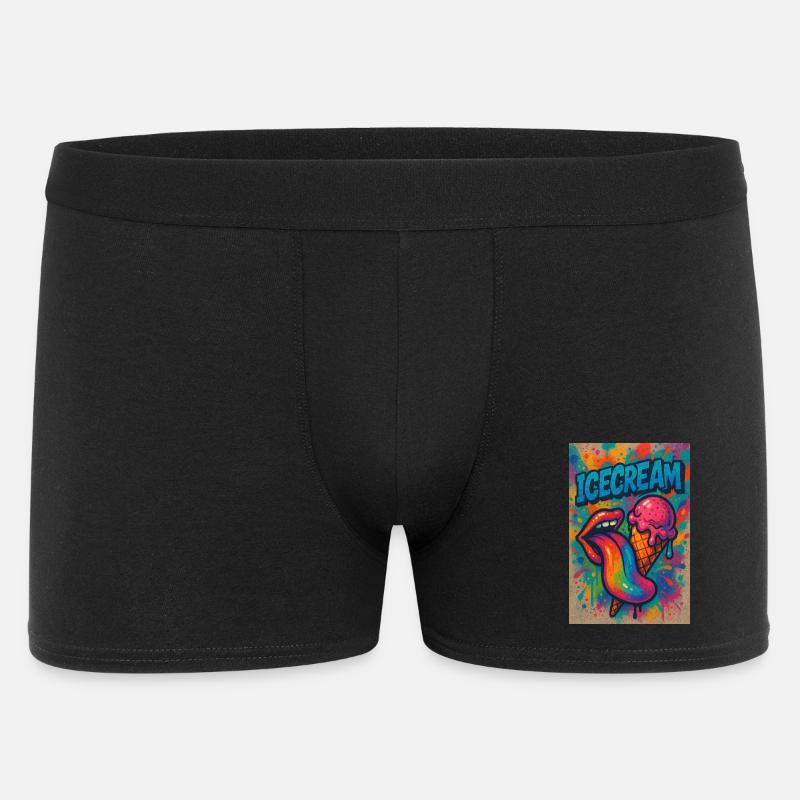 ICECREAM - Männer Boxer Shorts - Schwarz