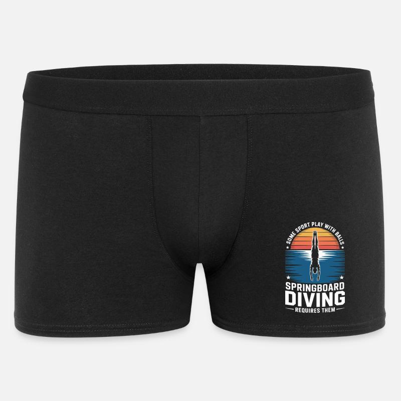 Kunstspringen Turmspringer Sprungbrett - Männer Boxer Shorts - Schwarz
