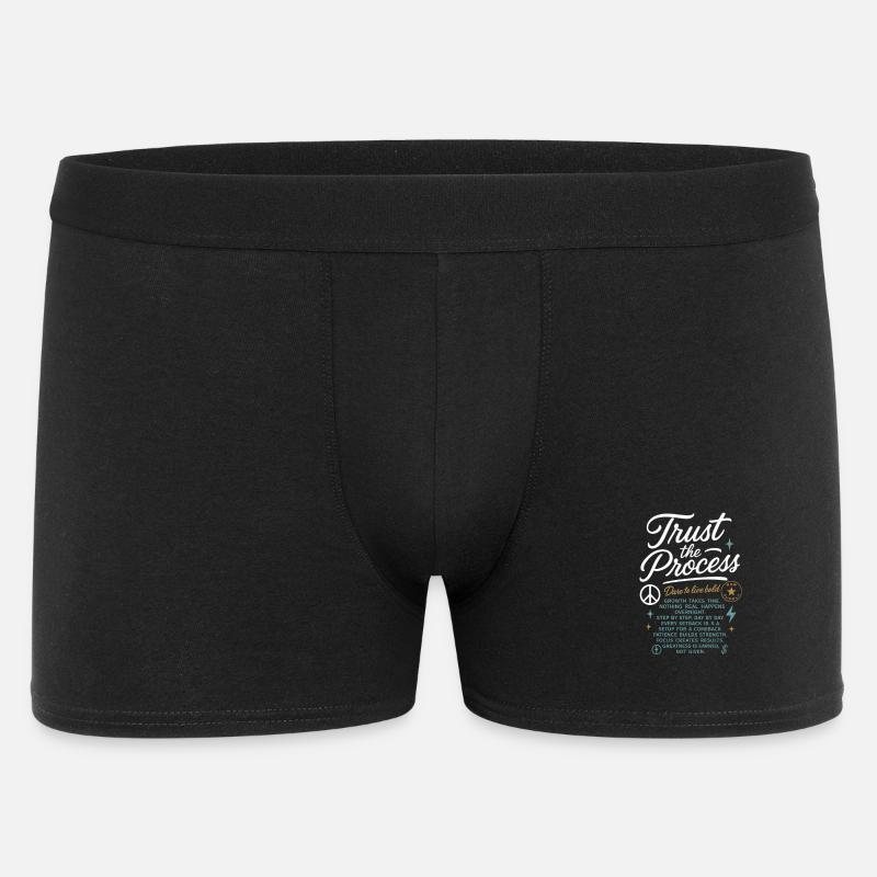Trust_the_Process - Männer Boxer Shorts - Schwarz