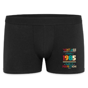 Anniversaire 40 ans - Vintage - Octobre 1985 - Boxer Homme - noir - Devant
