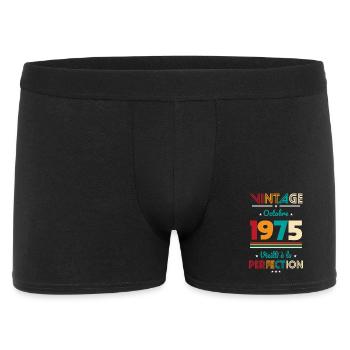 50th Anniversary - Vintage - October 1975 - Men's Boxer Shorts - black - Front
