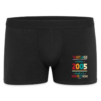 Anniversaire 20 ans - Vintage - Octobre 2005 - Boxer Homme - noir - Devant