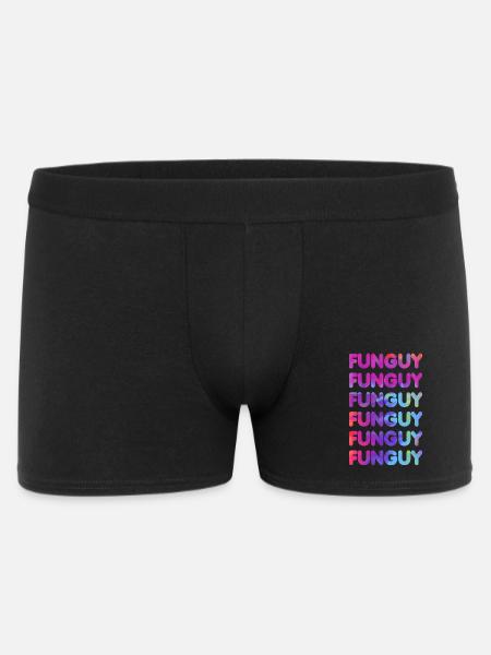 Coloré Lettres Drôles Motif Coeur - Boxer Homme - noir