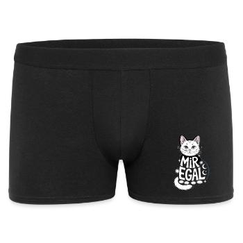 I Don't Care Cat Moon Stars Humorous Style - Men's Boxer Shorts - black - Front