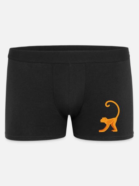 Orangutan line logo - Men's Boxer Shorts - black