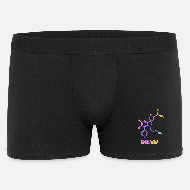 Psychedelic Molecular Art LSD - Men's Boxer Shorts - black