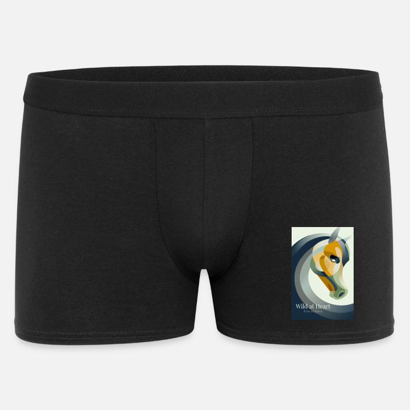 Affiche de cheval abstraite moderne - Boxer Homme - noir