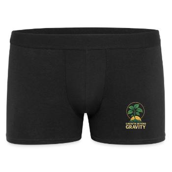"Mystical Plant – Trendy Nature Art" - Men's Boxer Shorts - black - Front