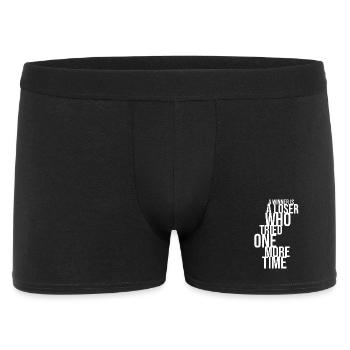 A Winner Is a Loser Who Tried One More Time - Men's Boxer Shorts - black - Front