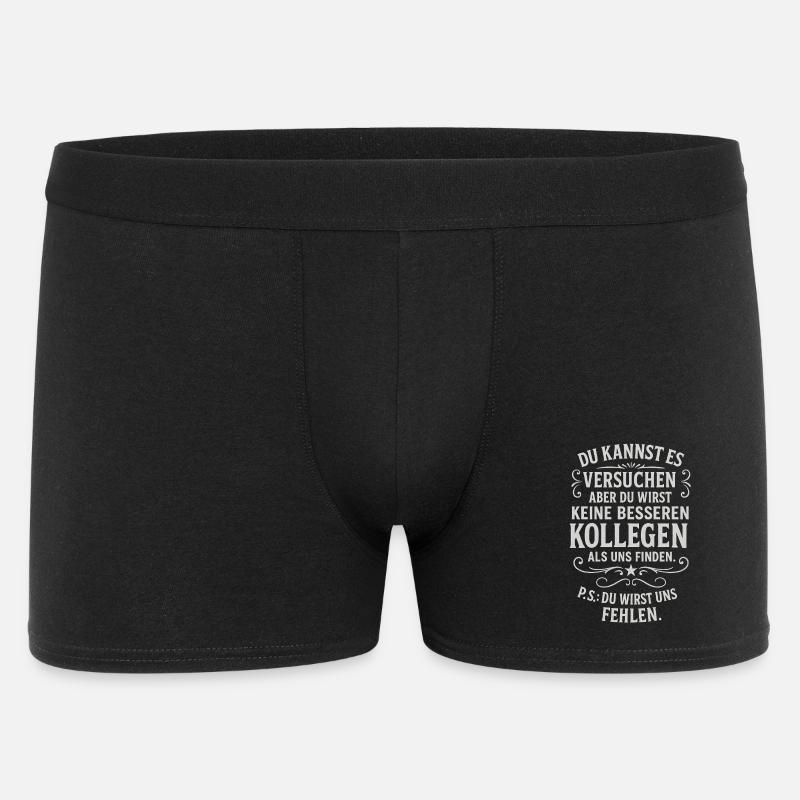 Kollega Farvel Kollega Medarbejder Chef Arbejde - Boxer Shorts til mænd - sort