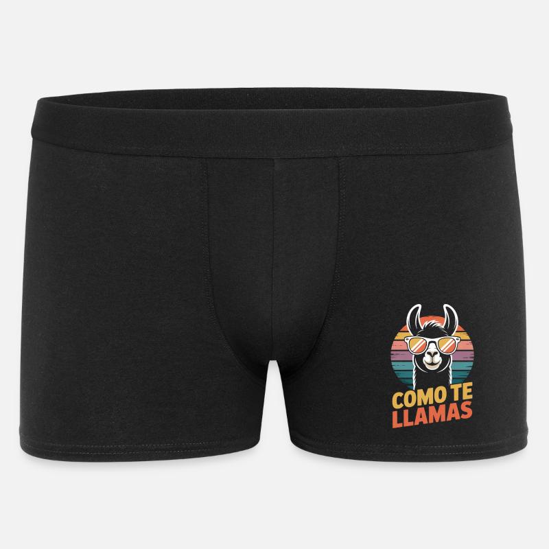 Como te llamas Lama - Men's Boxer Shorts - black